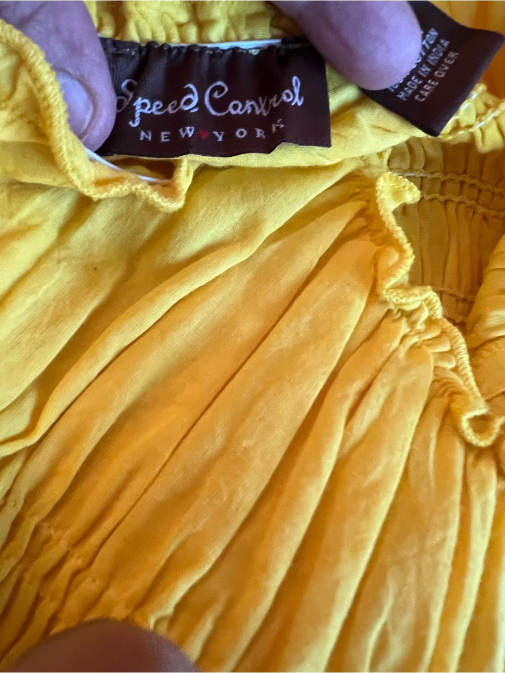 Speed Control Bright Yellow Ruffle Strap Sundress - Picture 4 of 4